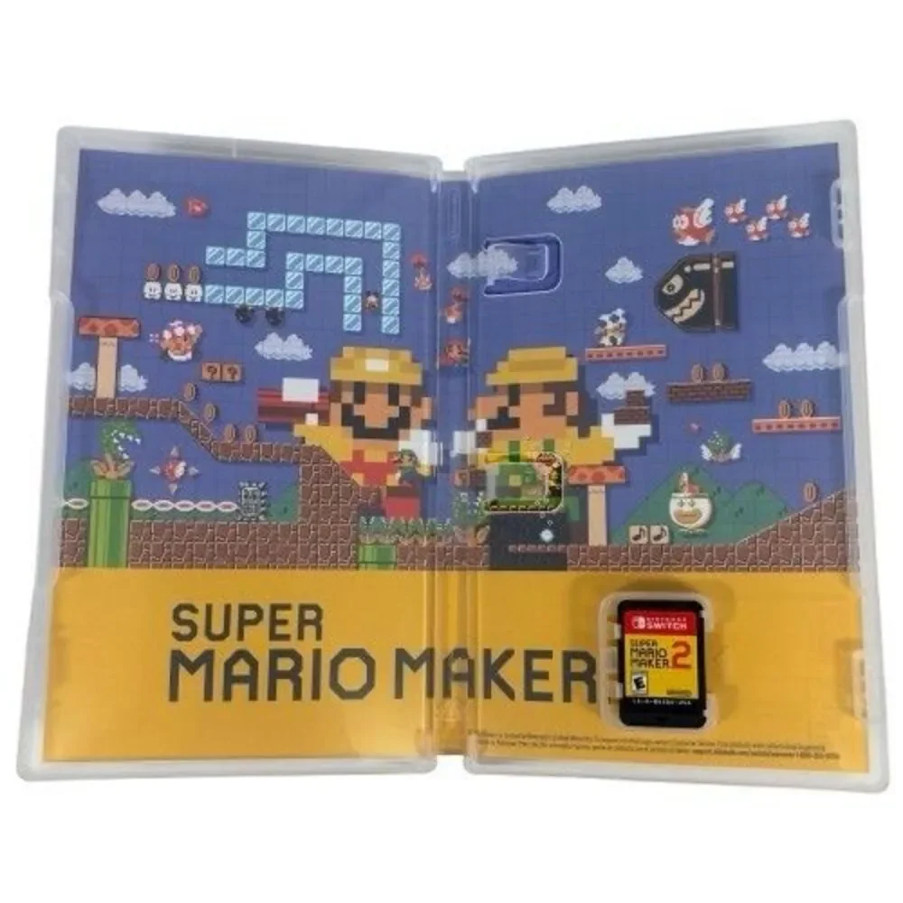 Super Mario Maker 2 Nintendo Switch 2019 Complete w/ Case & Cartridge WORKS